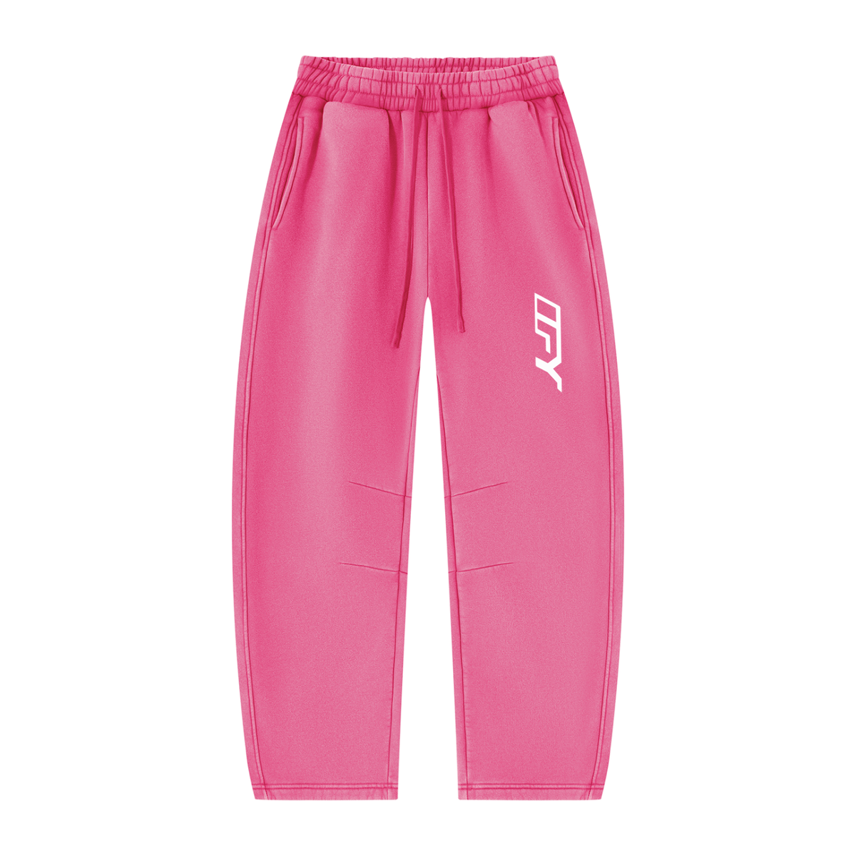 Unisex Vintage Wash Barrel Leg Fleece Sweatpants