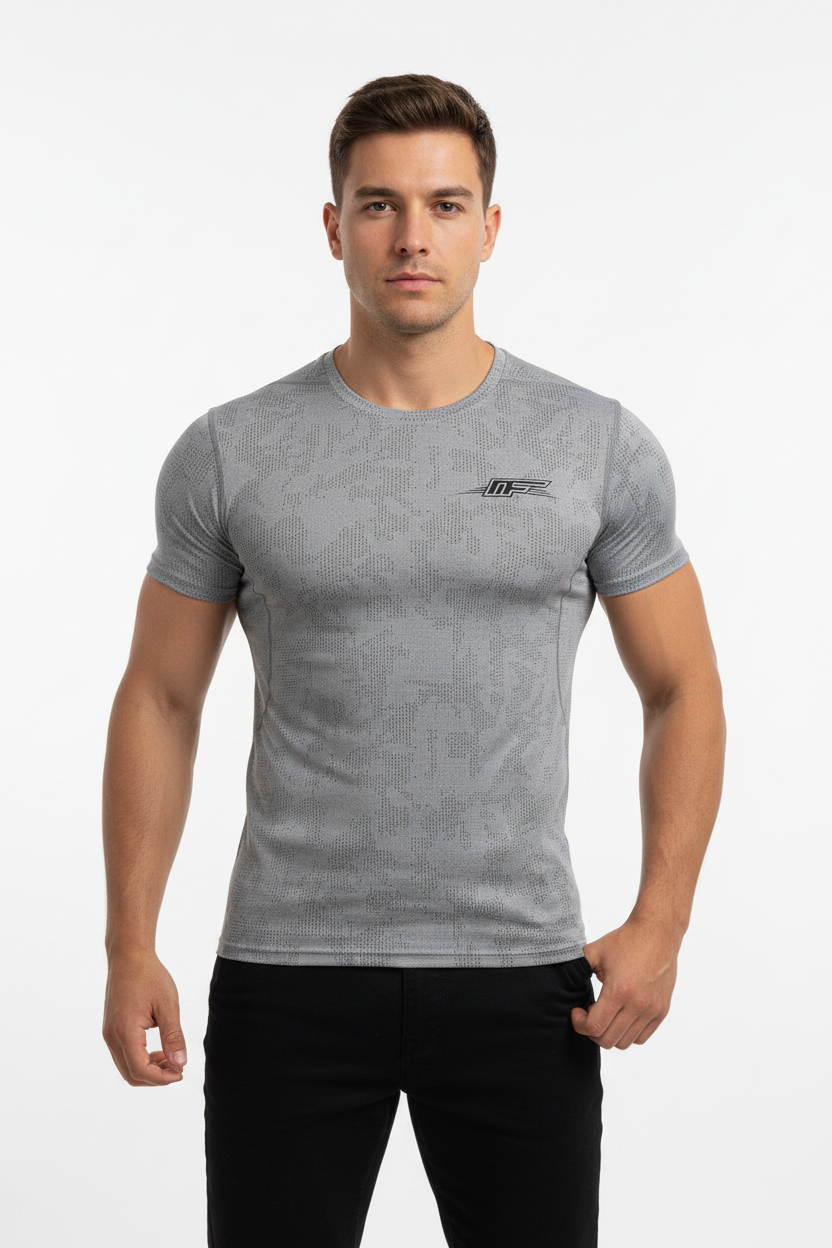 Elevate Your Style with Our Men's Slim Mesh T-Shirt