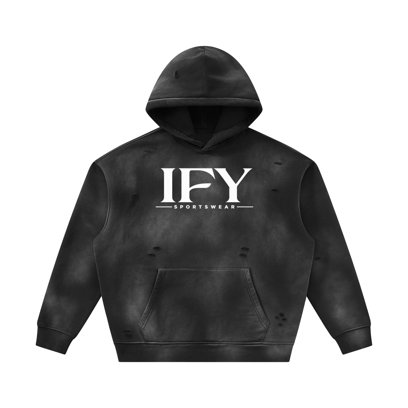 Unisex Frayed Fleece Hoodie for Ultimate Comfort and Style