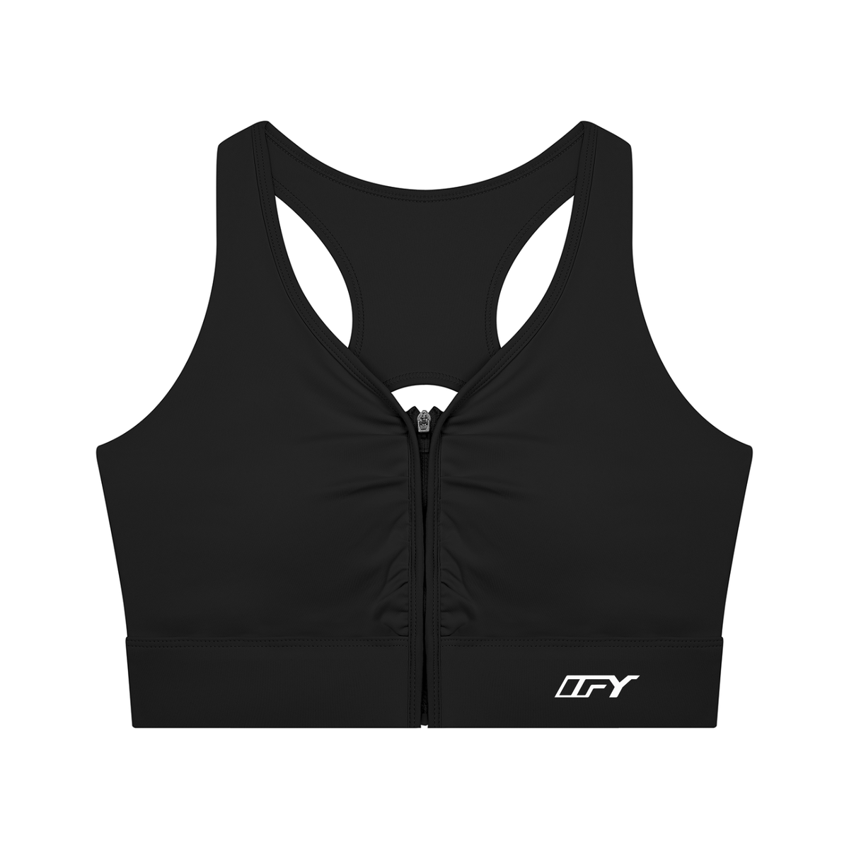 Women’s Cropped Zip Yoga Sports Bra