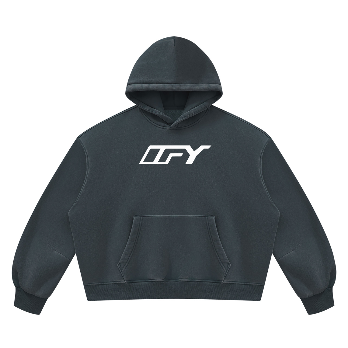 Unisex Vintage Wash Boxy Fleece Hoodie