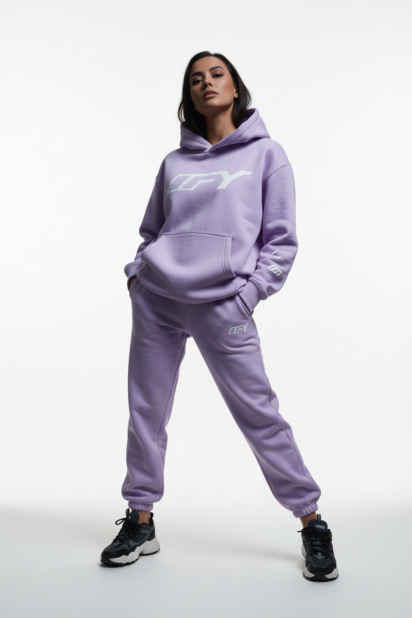 Essential Oversized Boxy Fit Fleece Hoodie