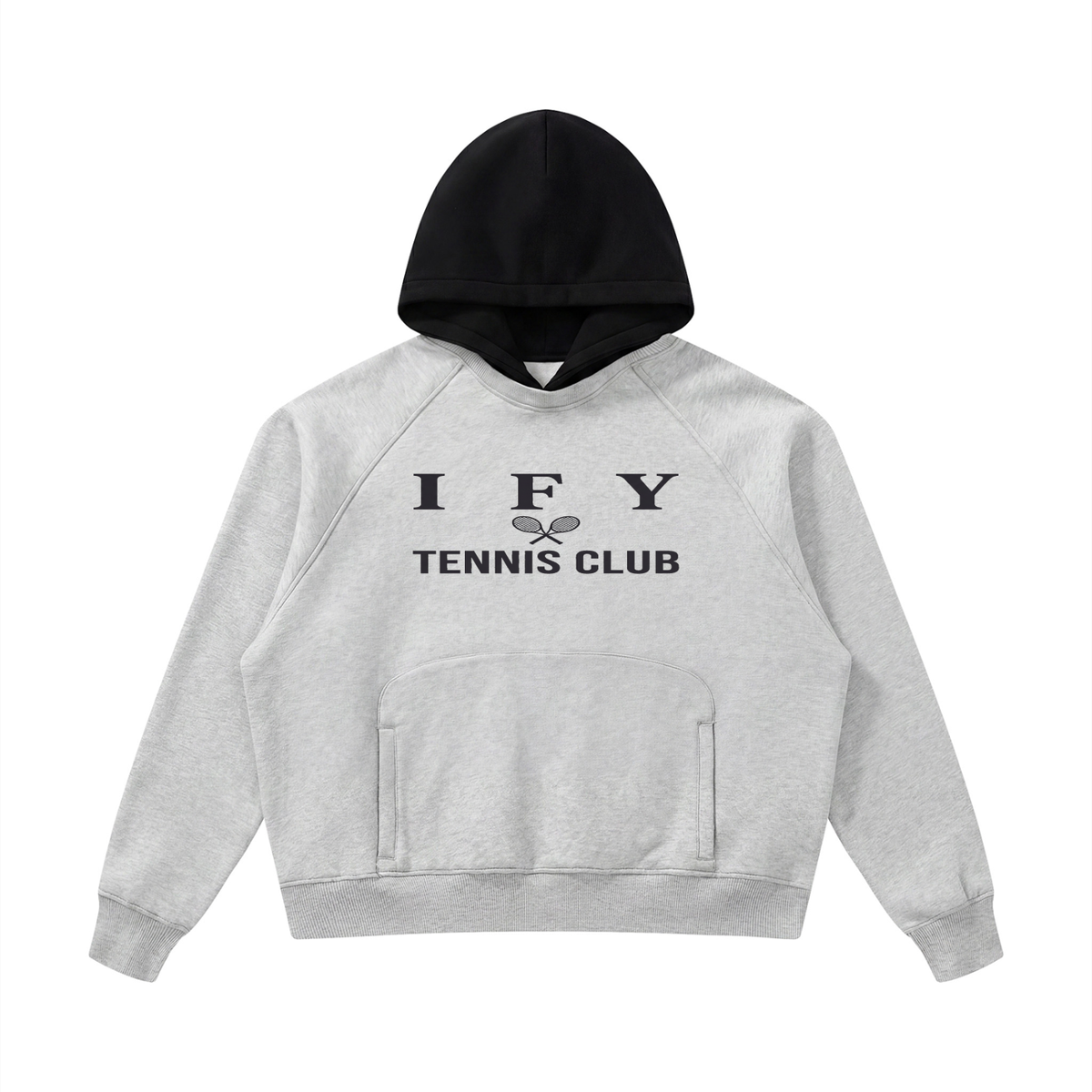 Fleece Raglan Colour Block Hoodie