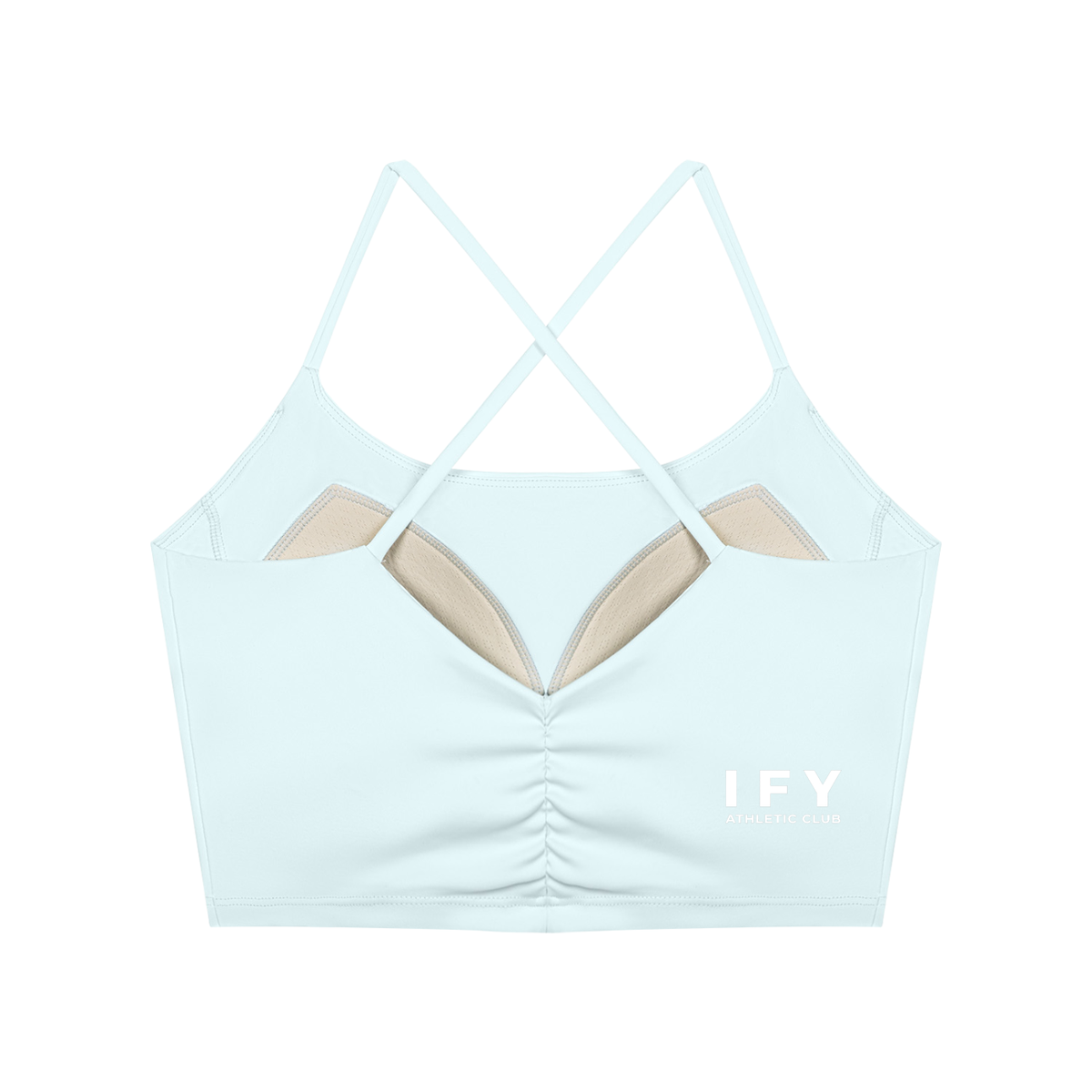 Ruched Cropped Yoga Tank Top