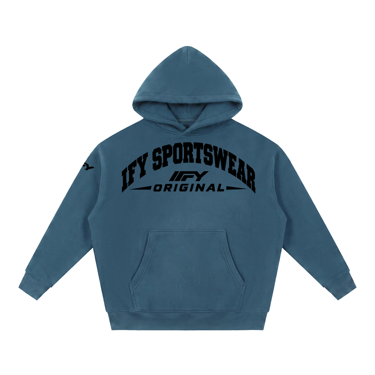 Oversized Boxy-Fit Fleece Hoodie