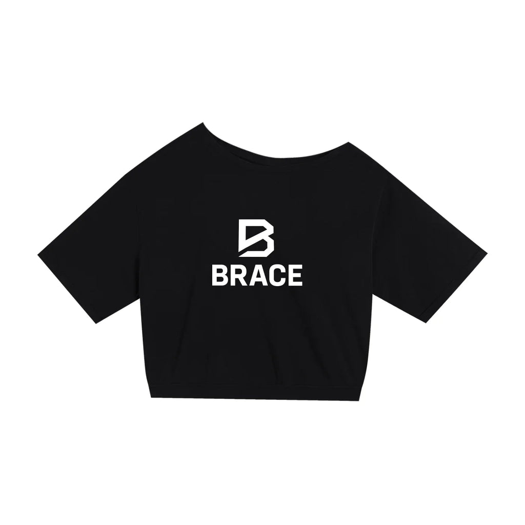 Asymmetric Shoulder Oversized T-Shirt - Cotton Gym Tee | BRACE