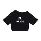 Asymmetric Shoulder Oversized T-Shirt - Cotton Gym Tee | BRACE