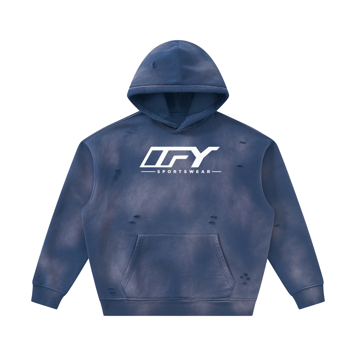 Unisex Frayed Fleece Hoodie: Your Go-To for Comfort and Style