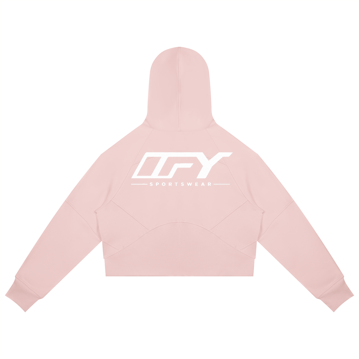 Cropped Zip-Through Hoodie