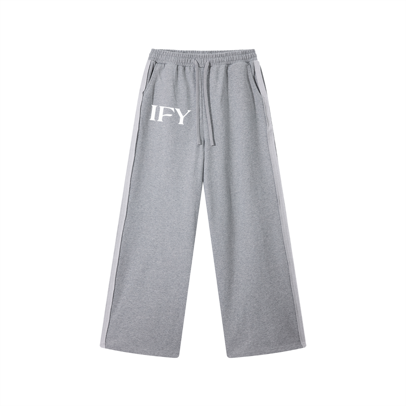 Contrast Tape Straight-Leg Sweatpants