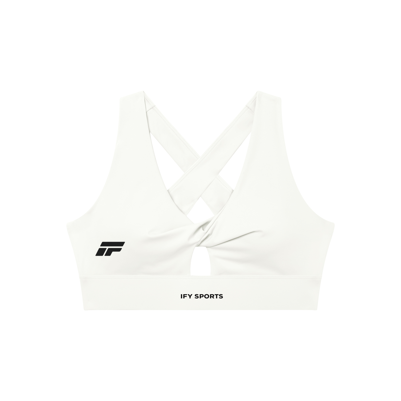 Women's Twist Front V-Neck Sports Bra