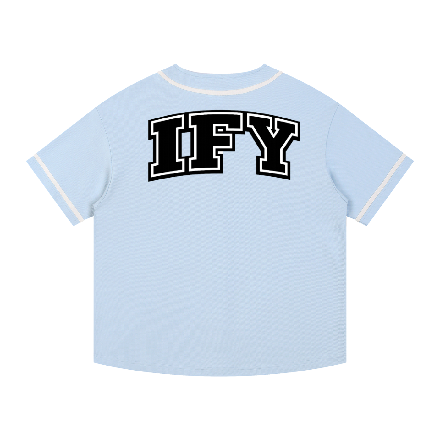 Contrast Piped Button-Up Jersey