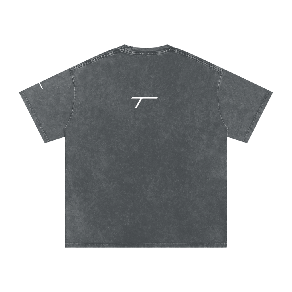 Snow Washed Oversized Cotton T-Shirt