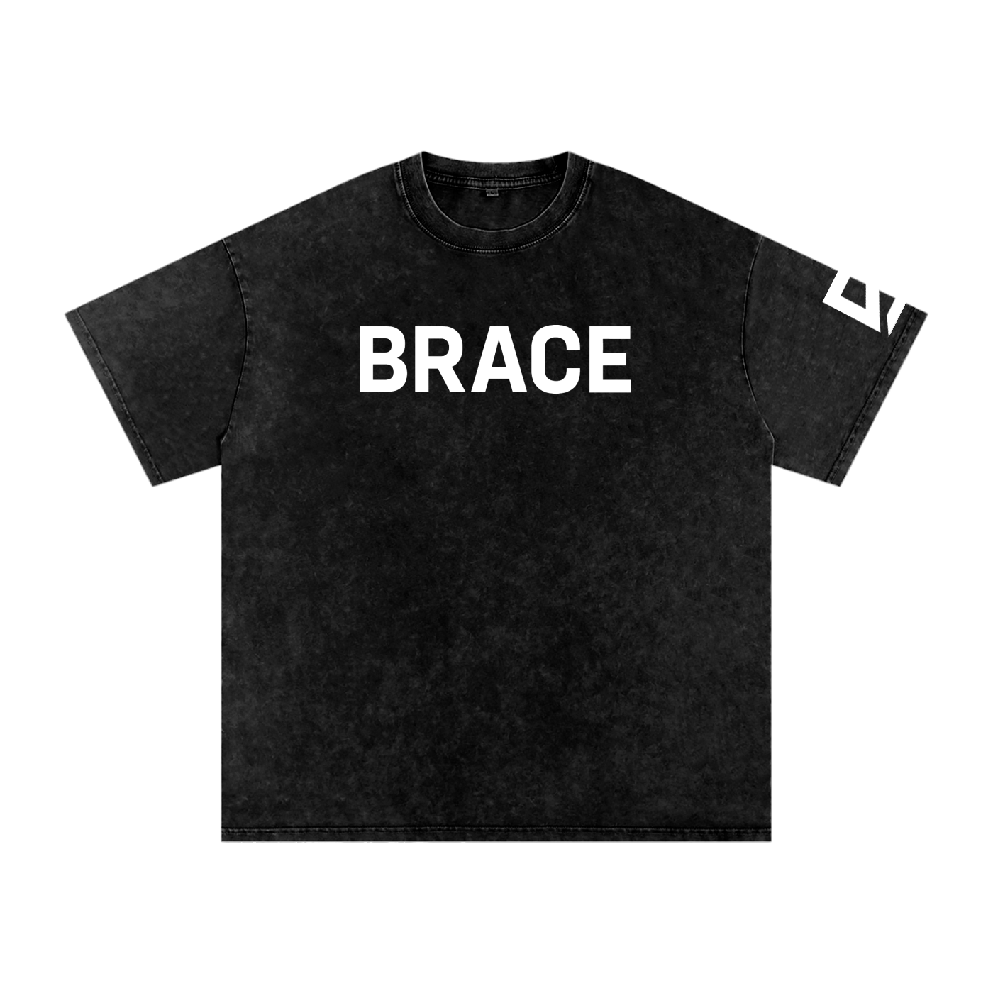 Oversized Cotton T-Shirt - Snow Washed Gym Tee for Training | BRACE