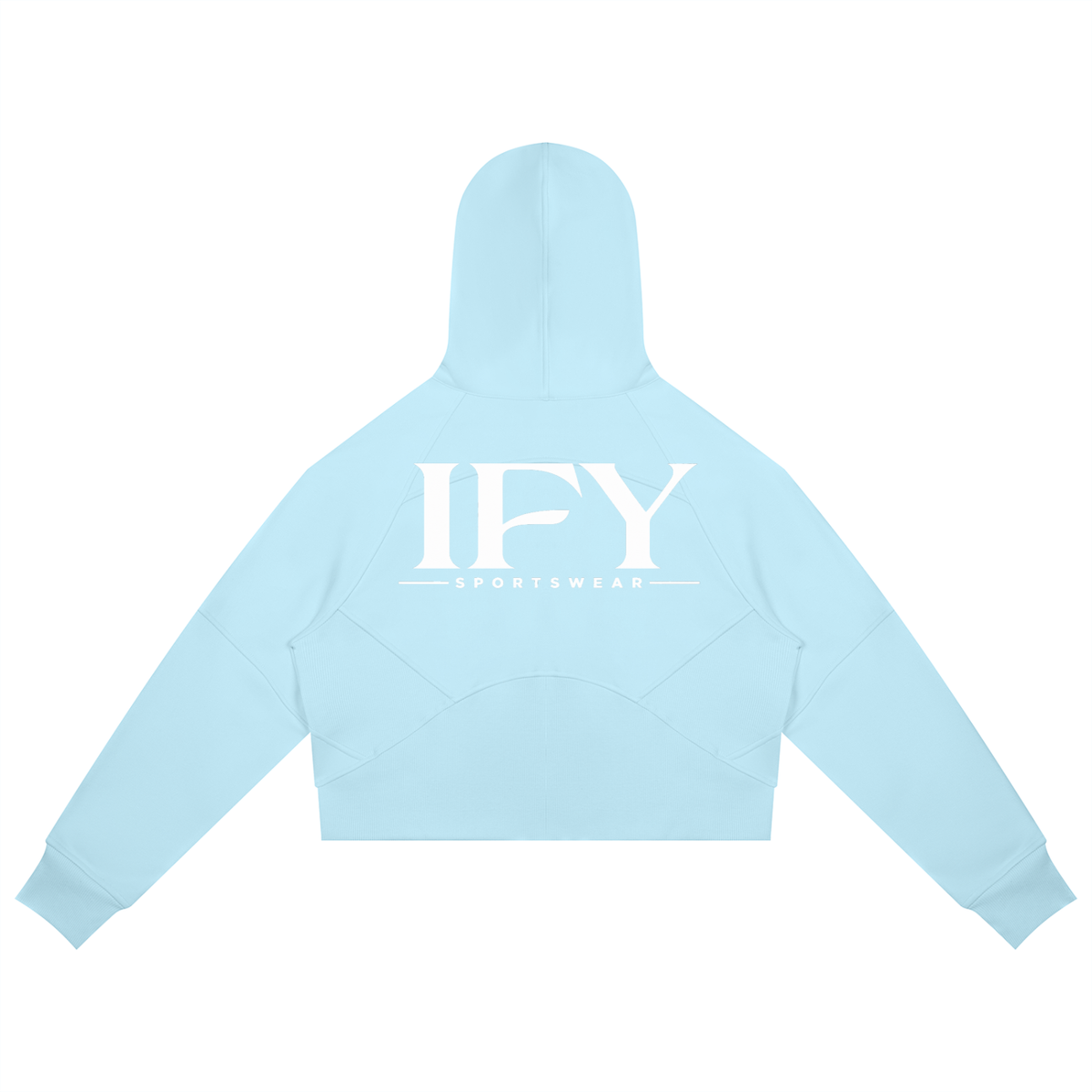 Cropped Zip-Through Hoodie
