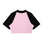 Women’s Color Block Raglan Crop T-Shirt