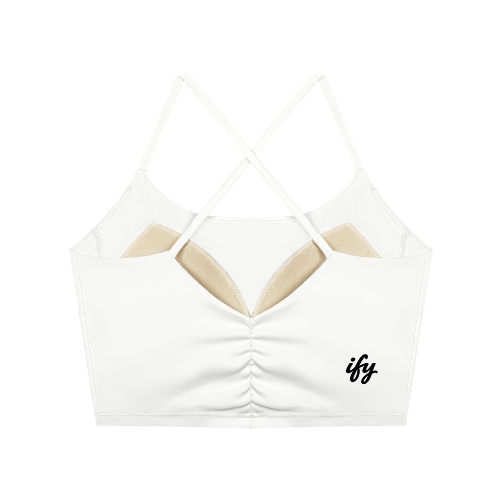 Ruched Cropped Yoga Tank Top