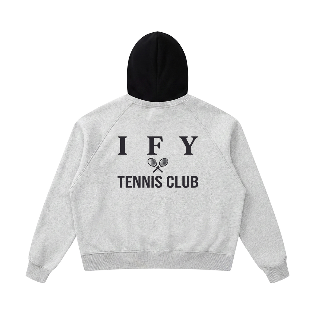 Fleece Raglan Colour Block Hoodie