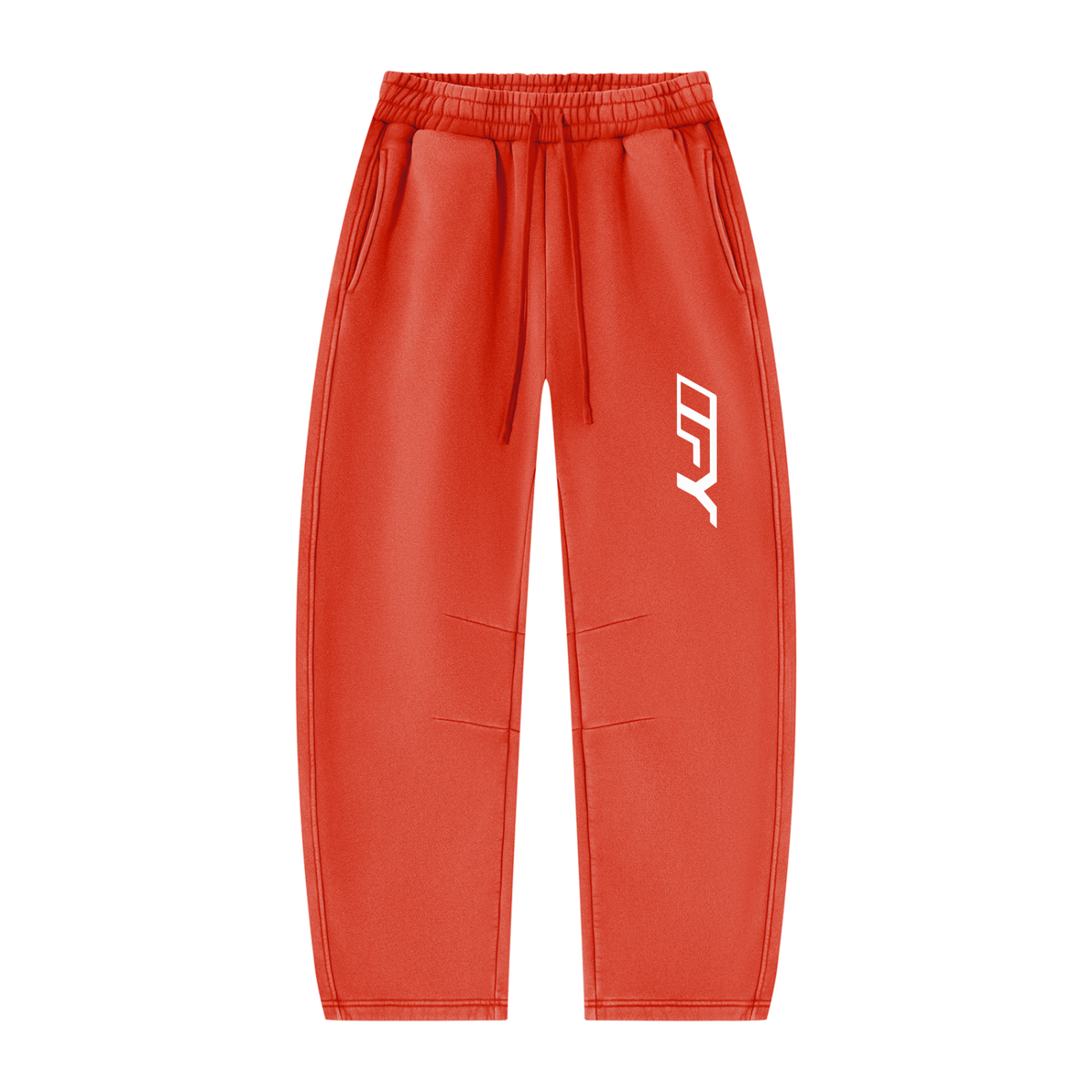 Unisex Vintage Wash Barrel Leg Fleece Sweatpants