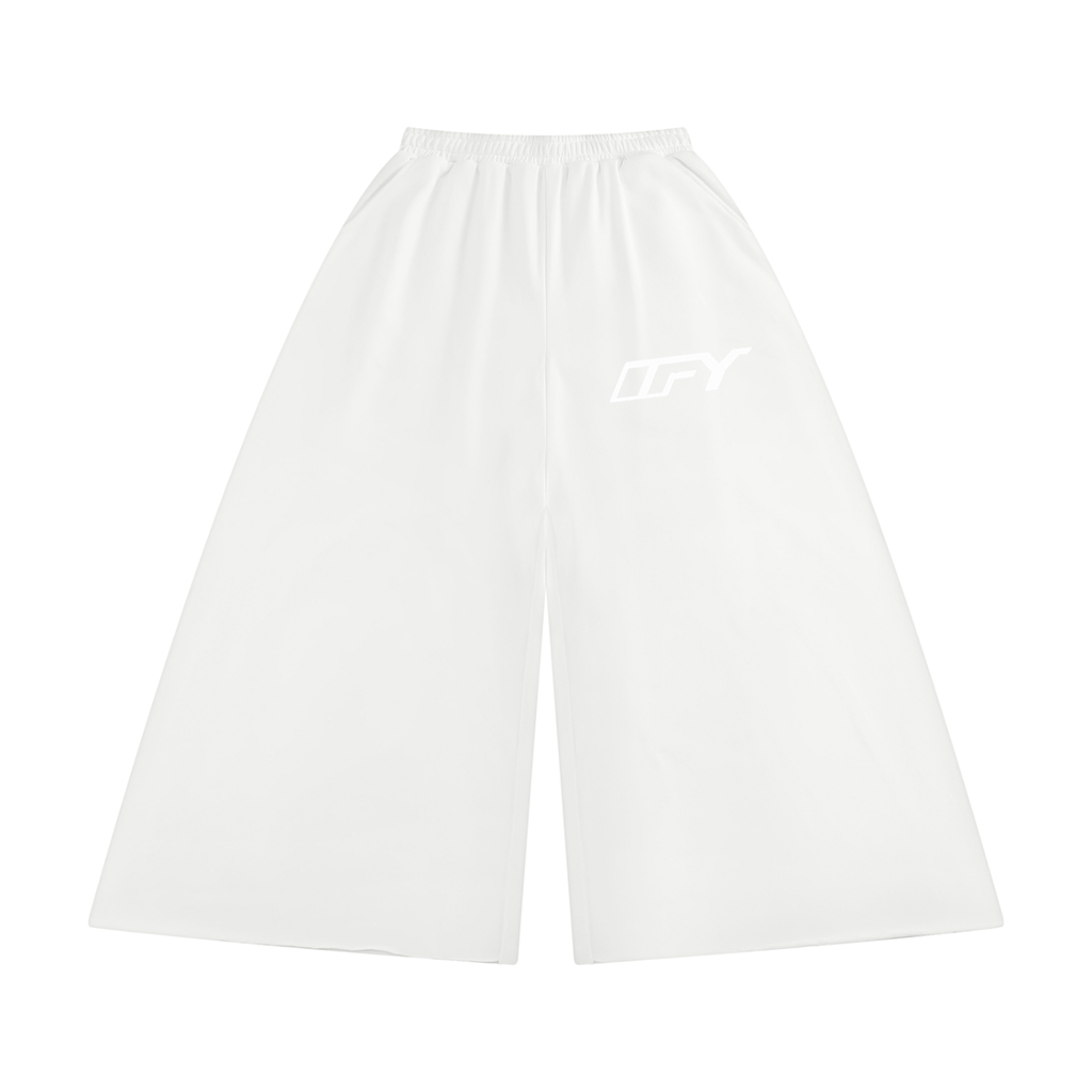 Women's Raw Edge Wide Leg Sweatpants