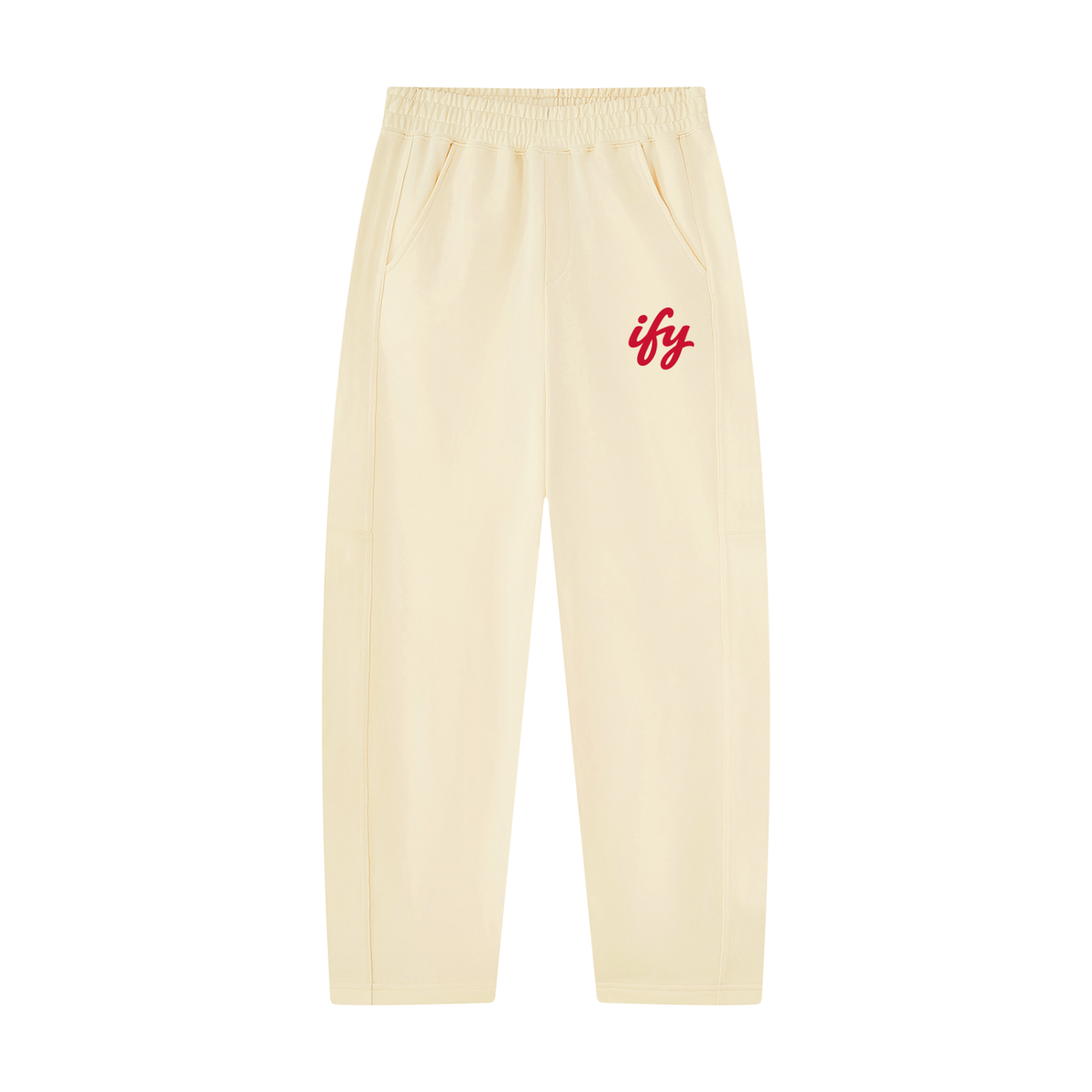 Unisex Tapered Straight Hem Sweatpants