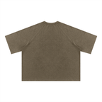 Unisex Mineral Wash Boxy Waffle T-Shirt