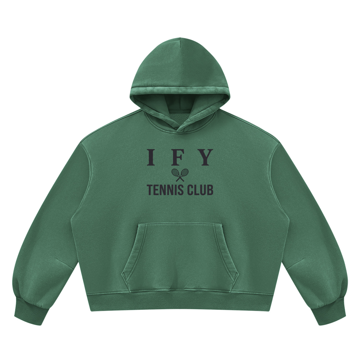 Vintage Wash Boxy Fleece Hoodie