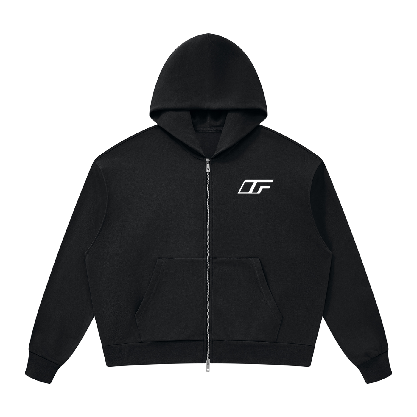 Unisex Drop Shoulder Full Zip Hoodie - Comfort Meets Style for Every Occasion