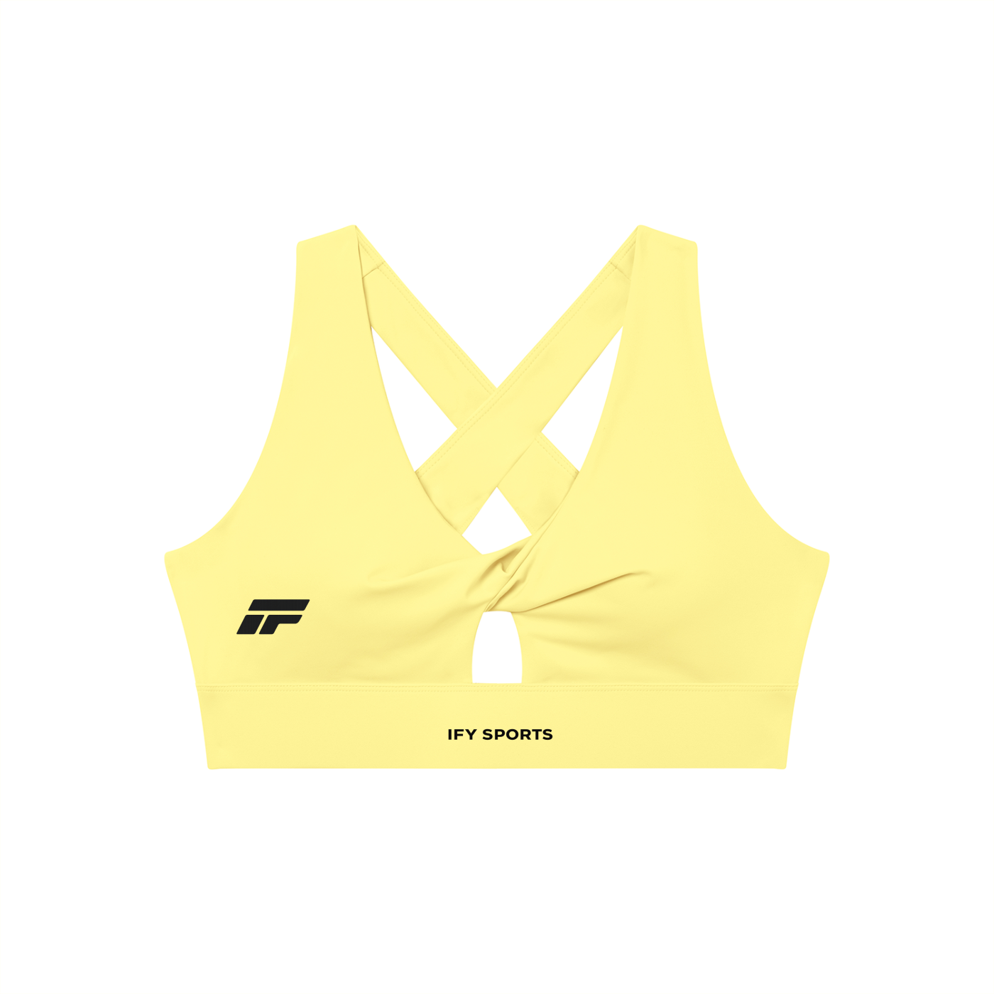 Women's Twist Front V-Neck Sports Bra