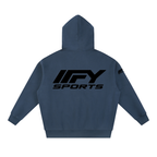 Oversized Two-Way Zip Fleece Hoodie