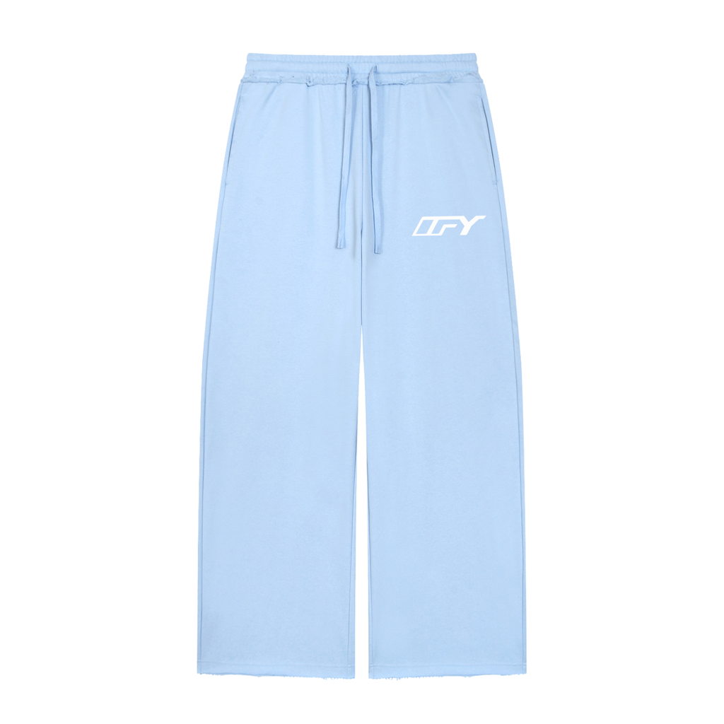 Women’s Wide Leg Raw Edge Sweatpants