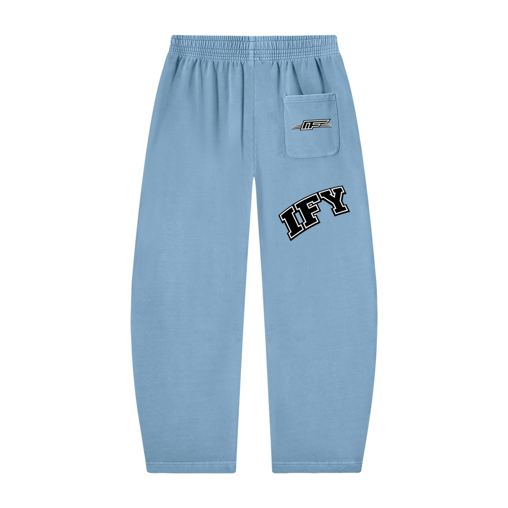 Unisex Vintage Washed Barrel Leg Sweatpants
