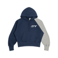 Unisex Color-Block Fleece Hoodie