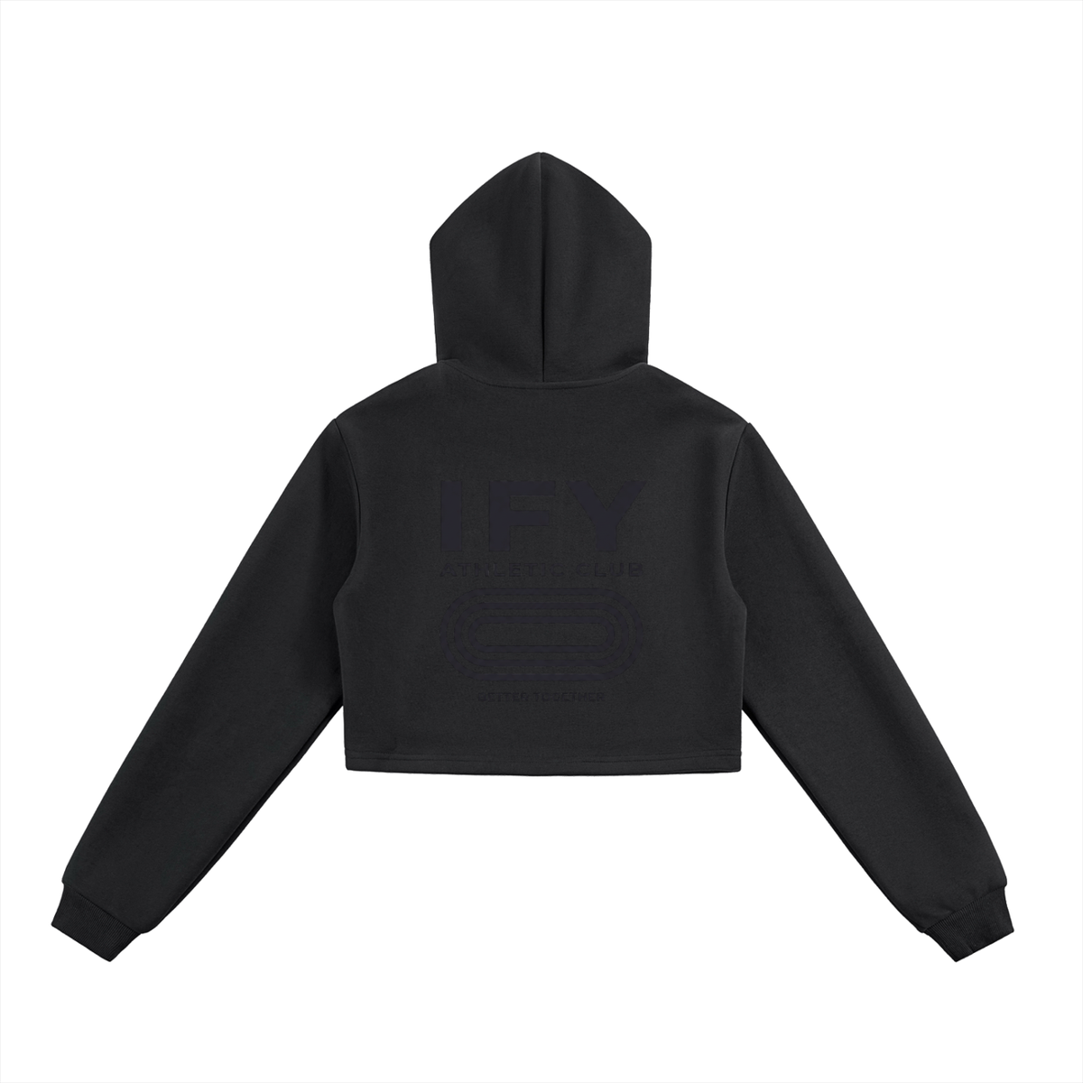 Cropped Zip-Up Hoodie