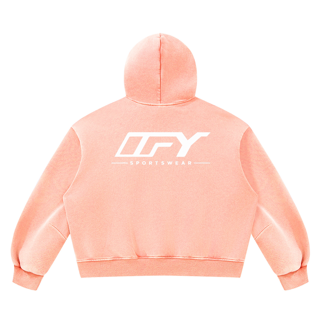 Unisex Vintage Wash Boxy Fleece Hoodie