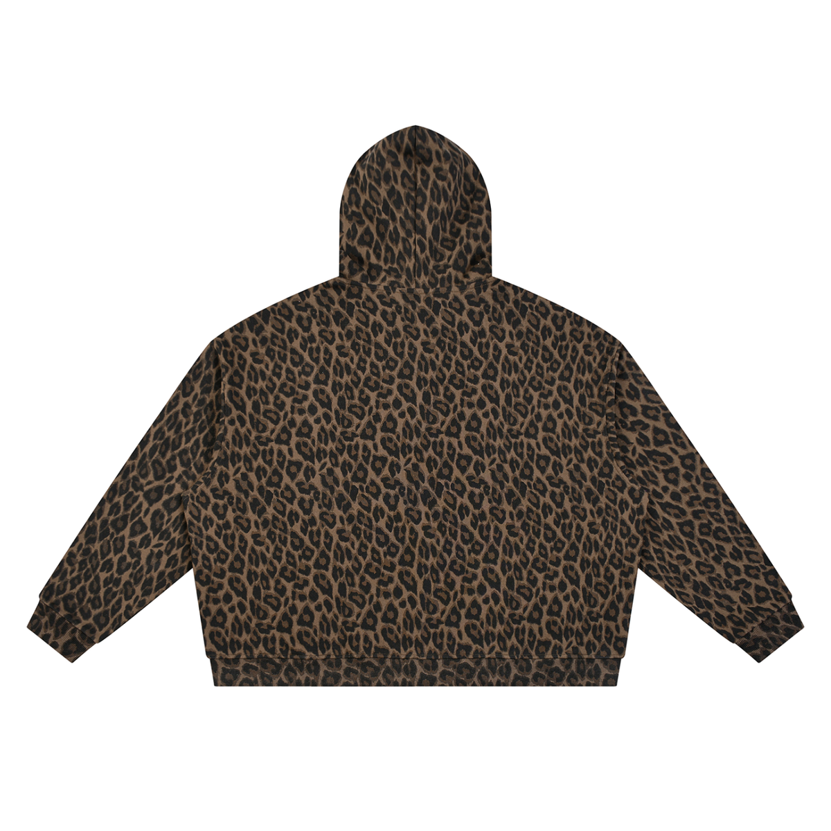 Unisex Leopard Full Zip Hoodie