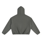Unisex Boxy Piping Fleece Hoodie