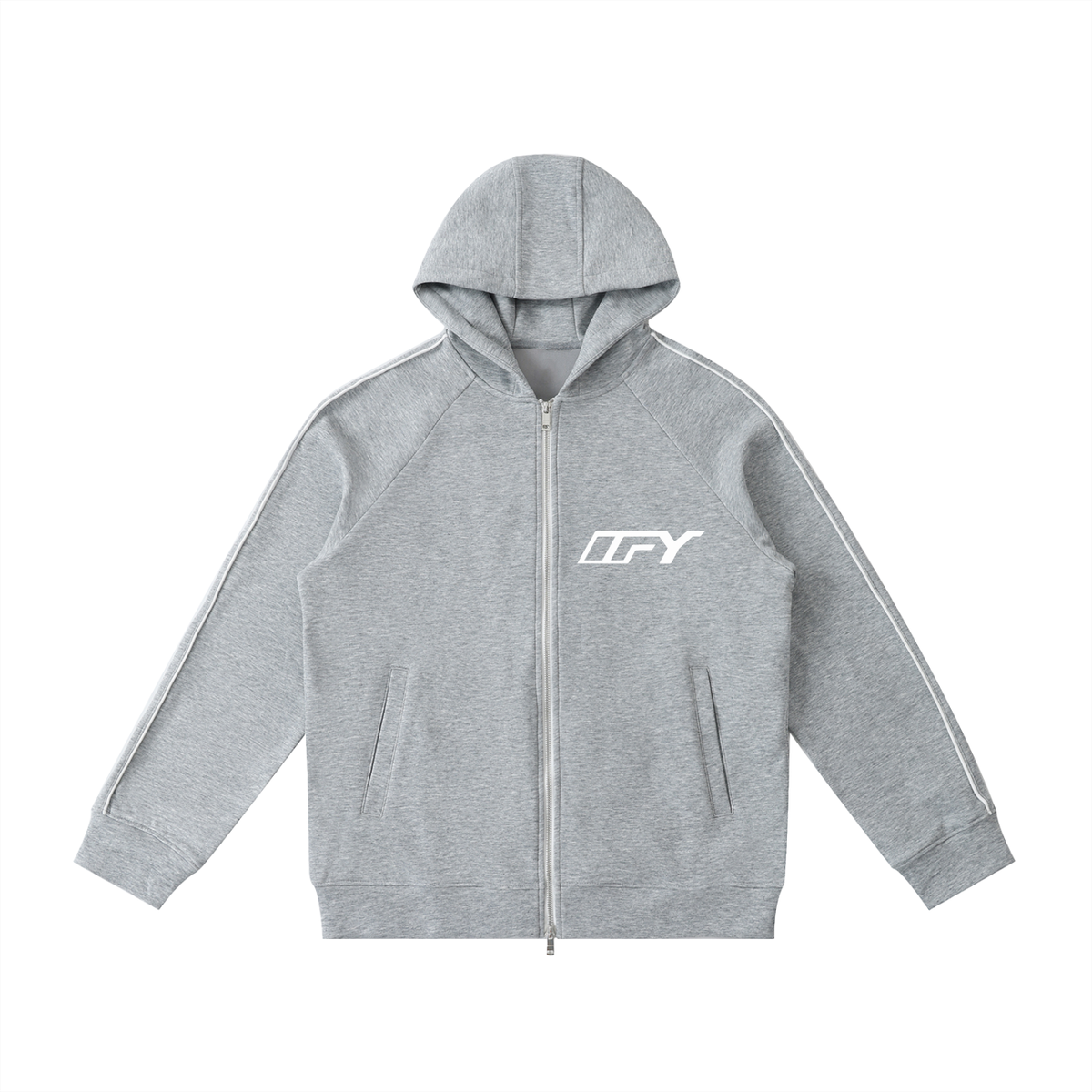 Heavyweight Raglan Sleeve Zip Hoodie