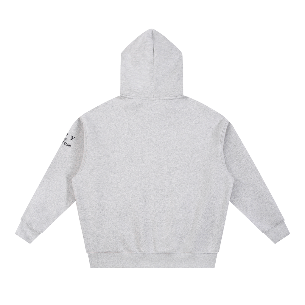 Oversized Boxy-Fit Fleece Hoodie
