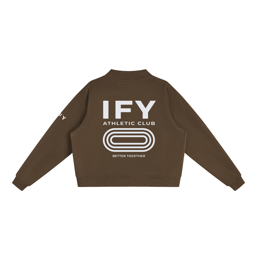 Mock-Neck Crew Sweatshirt