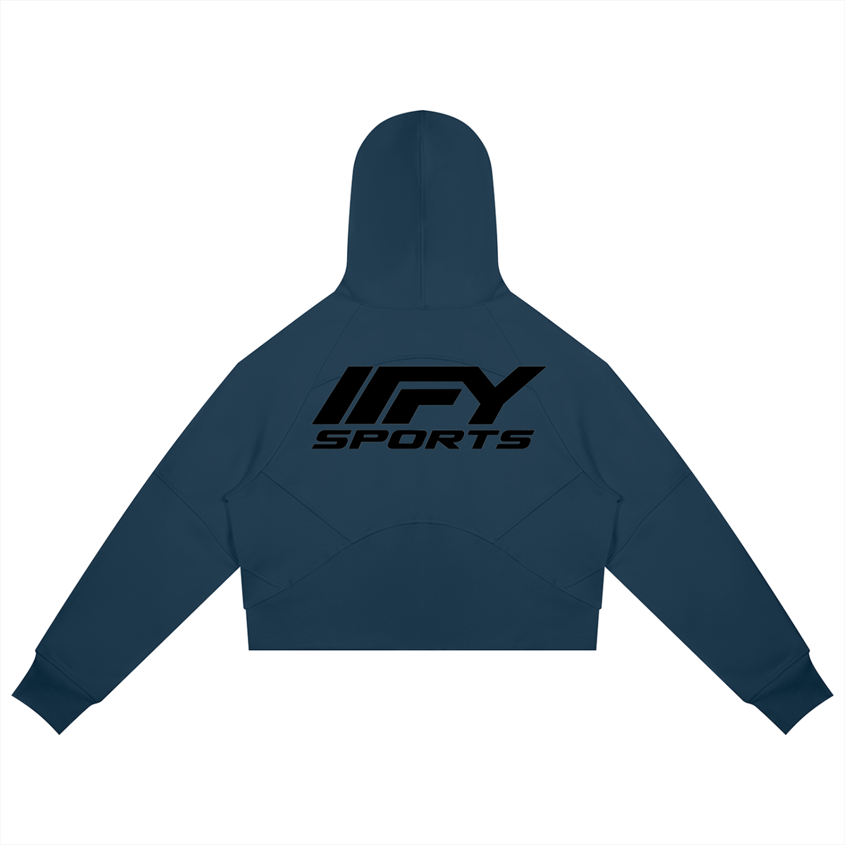 Cropped Zip Hoodie & Wide-Leg Fleece Set