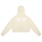 Cropped Zip-Through Hoodie
