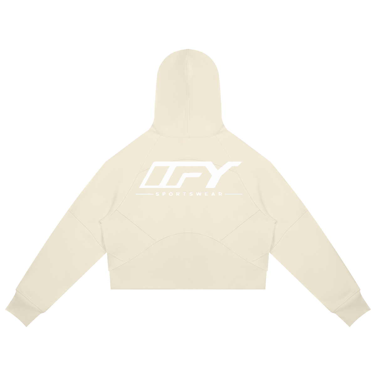 Cropped Zip-Through Hoodie