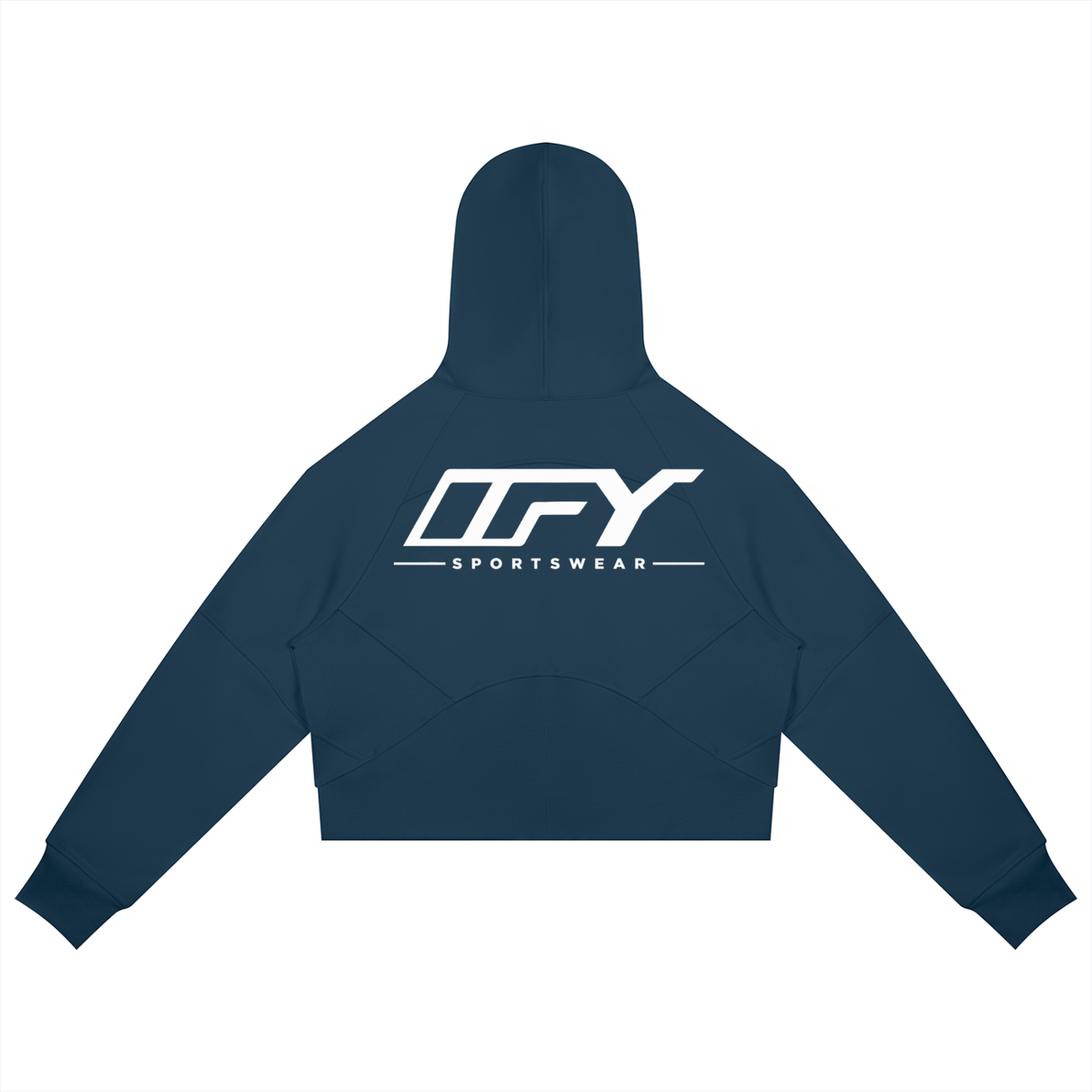 Cropped Zip-Through Hoodie