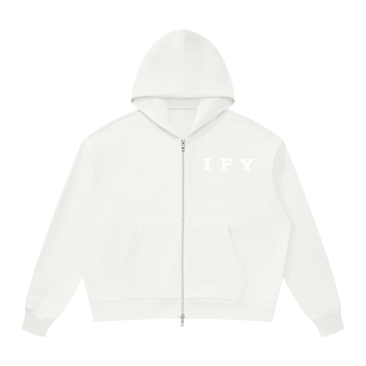 Unisex Drop Shoulder Full Zip Hoodie - Comfort Meets Style for Every Occasion
