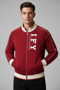 Color Block Raglan Sleeve Zip Track Jacket