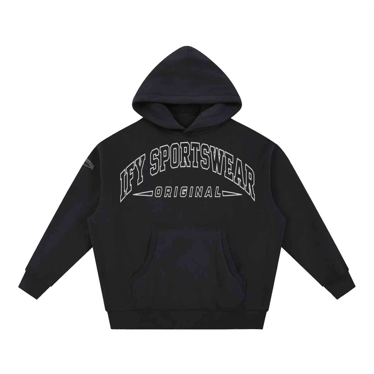 Oversized Boxy-Fit Fleece Hoodie