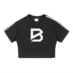 Women's Cooling Performance Crop Top - Taped Gym Crop Top | BRACE
