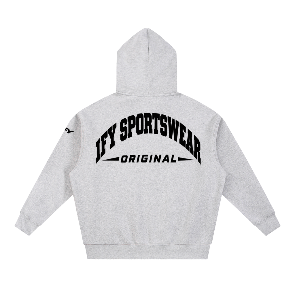 Oversized Boxy-Fit Fleece Hoodie