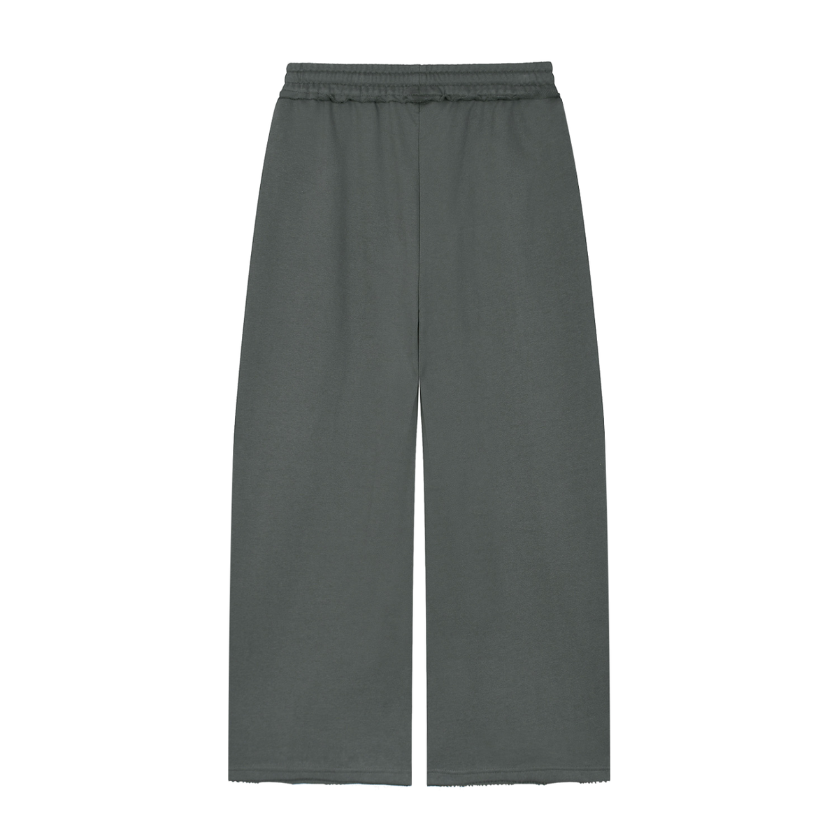 Wide Leg Raw Edge Sweatpants